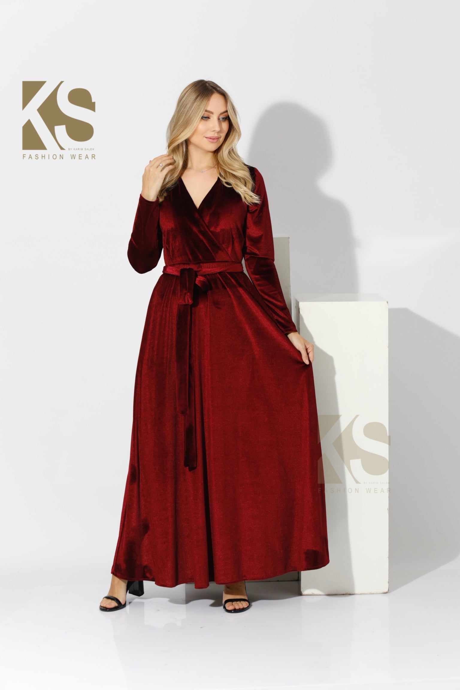 Velvet Wrap Maxi Dress Velvet Wrap Maxi Dress
