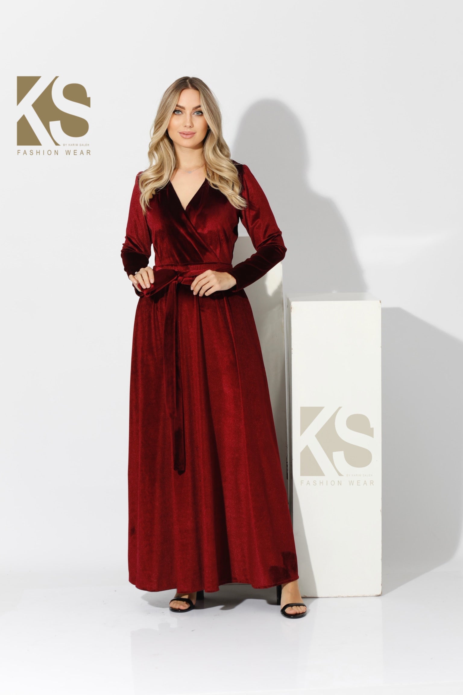 Velvet Wrap Maxi Dress Velvet Wrap Maxi Dress