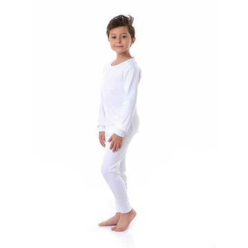 Boys Set Of Solid White Underwear