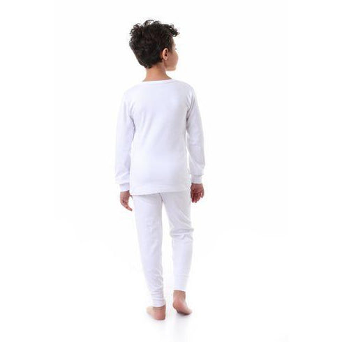 Boys Set Of Solid White Underwear