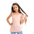 Girls Self Pattern Spaghetti Sleeves Tank Top