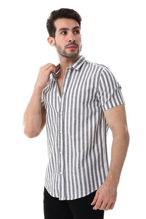 Awning Strip Pattern Shirt