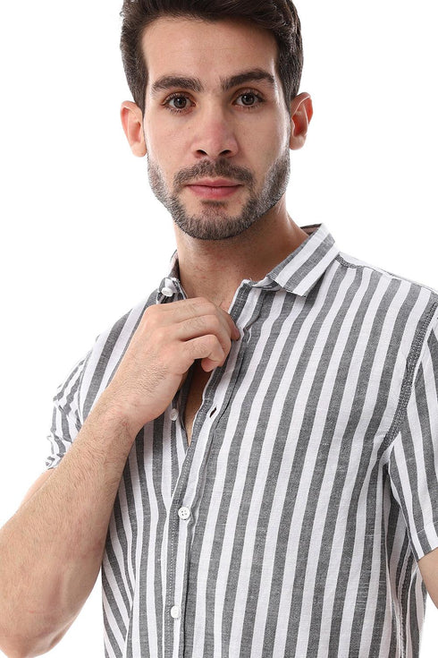 Awning Strip Pattern Shirt