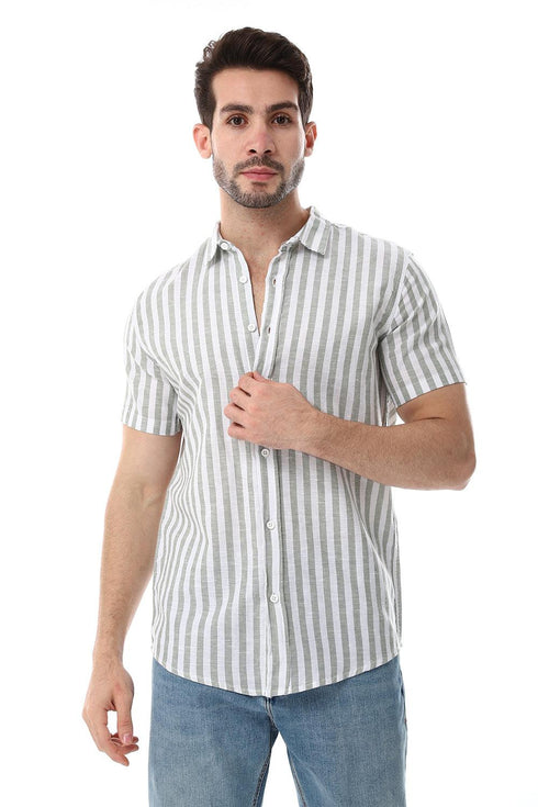 Awning Strip Pattern Shirt