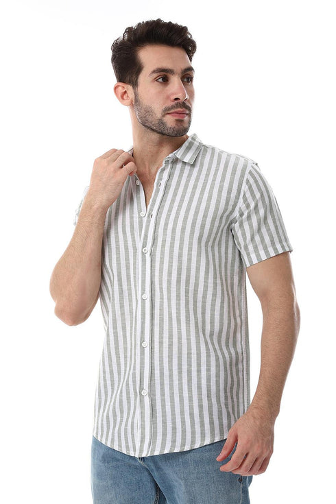 Awning Strip Pattern Shirt