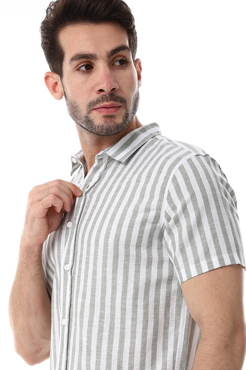 Awning Strip Pattern Shirt