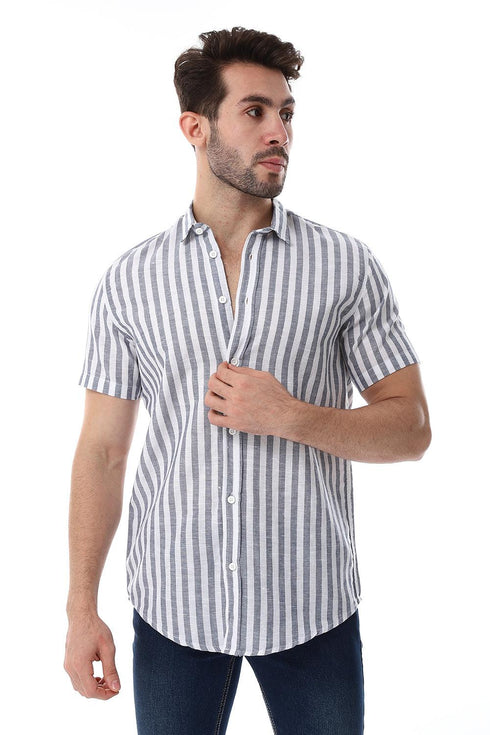 Awning Strip Pattern Shirt