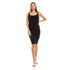 Sleeveless Bodycon Plain Dress