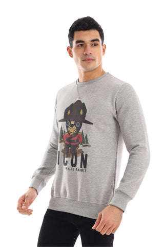 Round Neck Printed Coziness Sweatshirt