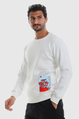 Low Left Side "Never Regret" Sweatshirt