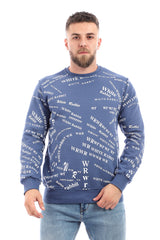 Front & Back Printed Slip On Sweatshirt - Black