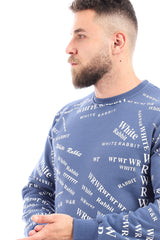 Front & Back Printed Slip On Sweatshirt - Black