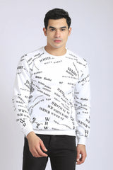 Front & Back Printed Slip On Sweatshirt - Black