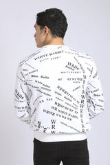 Front & Back Printed Slip On Sweatshirt - Black