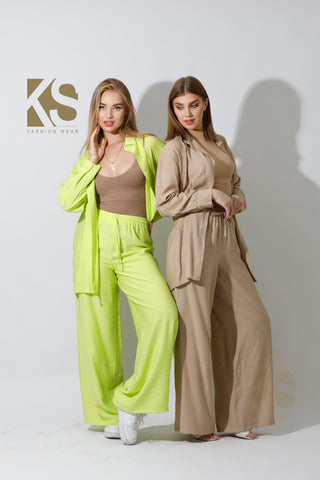 Wide Leg Trousers.