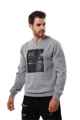 Fashionable Front Printed Full Sleeves Sweatshirt