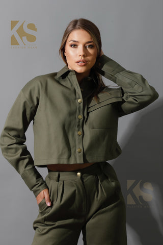 Co-ord Cropped Shirt