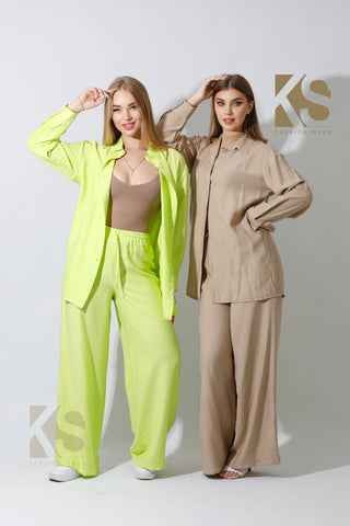 Wide Leg Trousers.