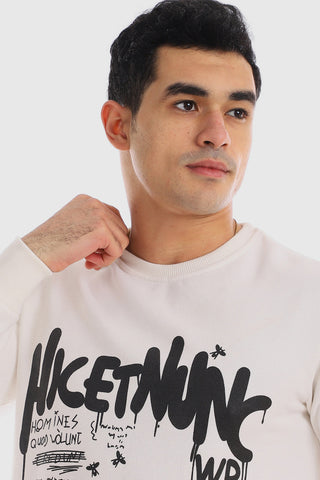 سويت شيرت مطبوع عليه HKETNUNC