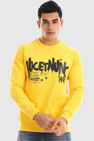 سويت شيرت مطبوع عليه HKETNUNC