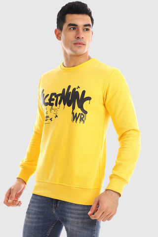 سويت شيرت مطبوع عليه HKETNUNC