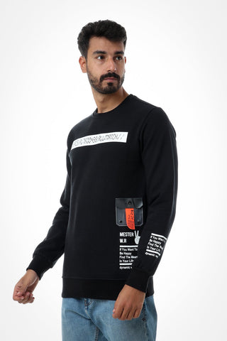 Printed Slip On Fashionable Sweatshirt