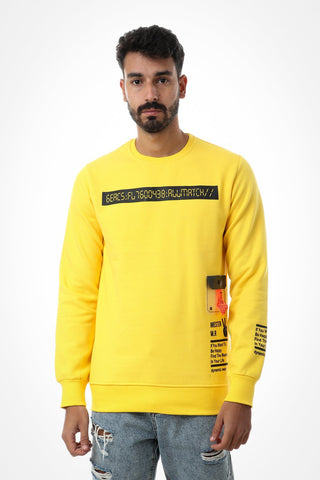 Printed Slip On Fashionable Sweatshirt