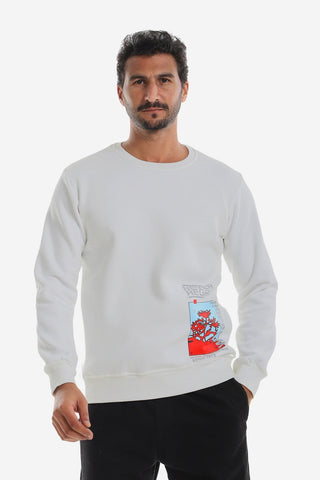 Low Left Side "Never Regret" Sweatshirt