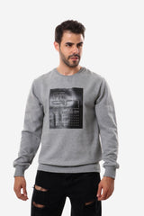 Fashionable Front Printed Full Sleeves Sweatshirt