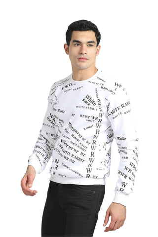 Front & Back Printed Slip On Sweatshirt - Black