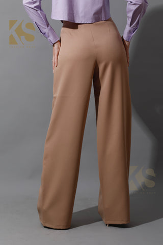 High Waist Wide Leg Trousers