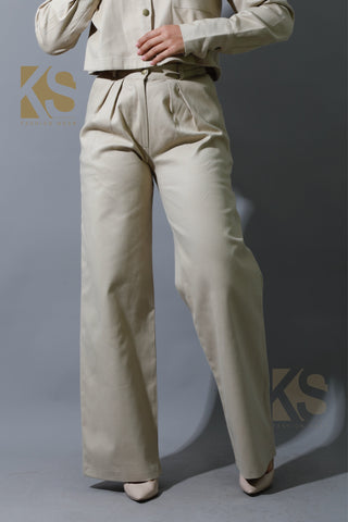 Co-ord Pleated Wide Leg Pants