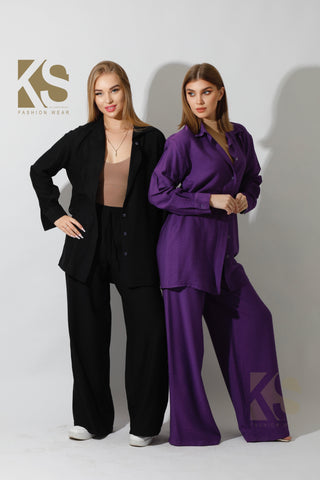Wide Leg Trousers.