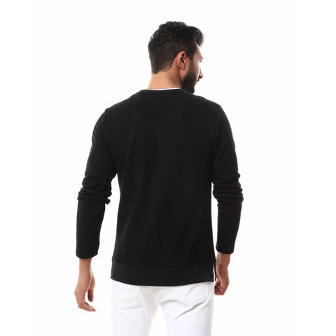 سويت شيرت عصري برقبة دائرية