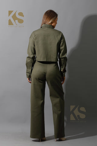 Co-ord Pleated Wide Leg Pants