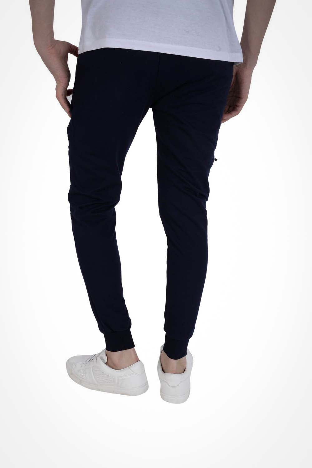 NAVY plain track pants