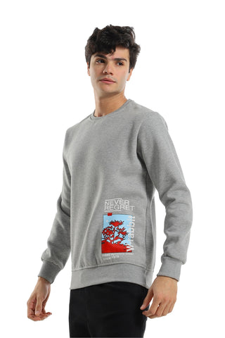 Low Left Side "Never Regret" Sweatshirt