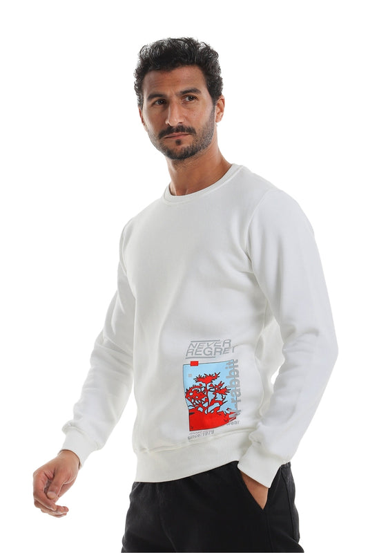 Low Left Side "Never Regret" Sweatshirt