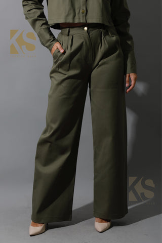 Co-ord Pleated Wide Leg Pants