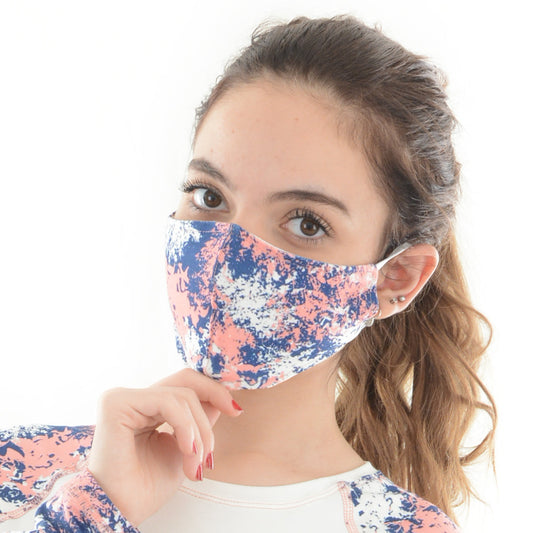 قناع مطبوع مقاوم للغبار - رقعة Navy'n Pink