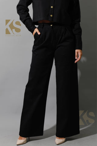 Co-ord Pleated Wide Leg Pants