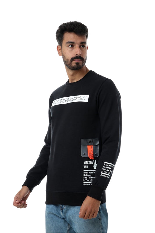 Printed Slip On Fashionable Sweatshirt