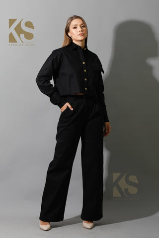 Co-ord Pleated Wide Leg Pants