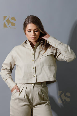 Co-ord Cropped Shirt