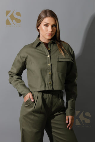 Co-ord Cropped Shirt