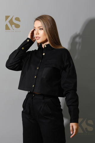 Co-ord Cropped Shirt
