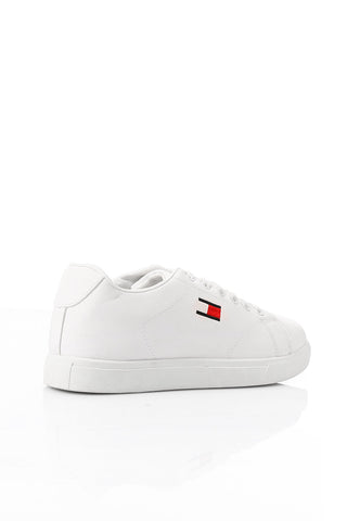 Plain White Elegant Sneakers
