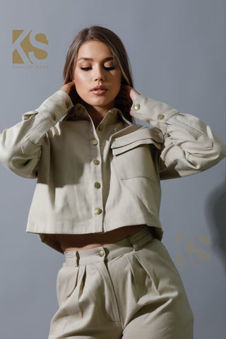Co-ord Cropped Shirt