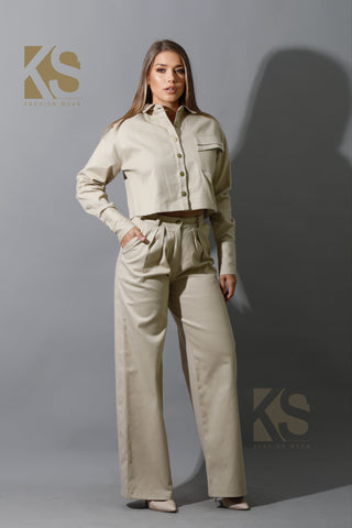 Co-ord Cropped Shirt