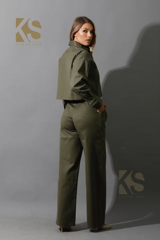 Co-ord Pleated Wide Leg Pants